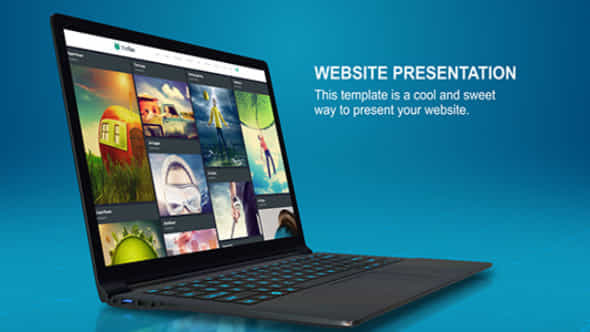 Website Presentation 3D Laptop - VideoHive 15955876