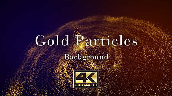 Gold Particles Background - VideoHive 20602766