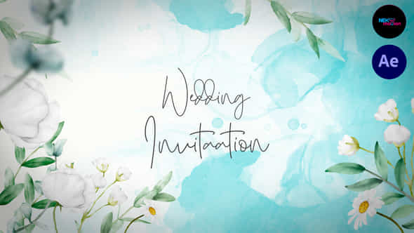 Watercolor Wedding Invitation Slideshow 20 - VideoHive 54033102