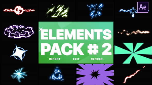 Energy Elements Pack 02 | - VideoHive 28661737