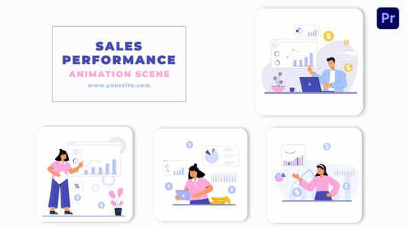 Sales Performance Animation - VideoHive 45798391