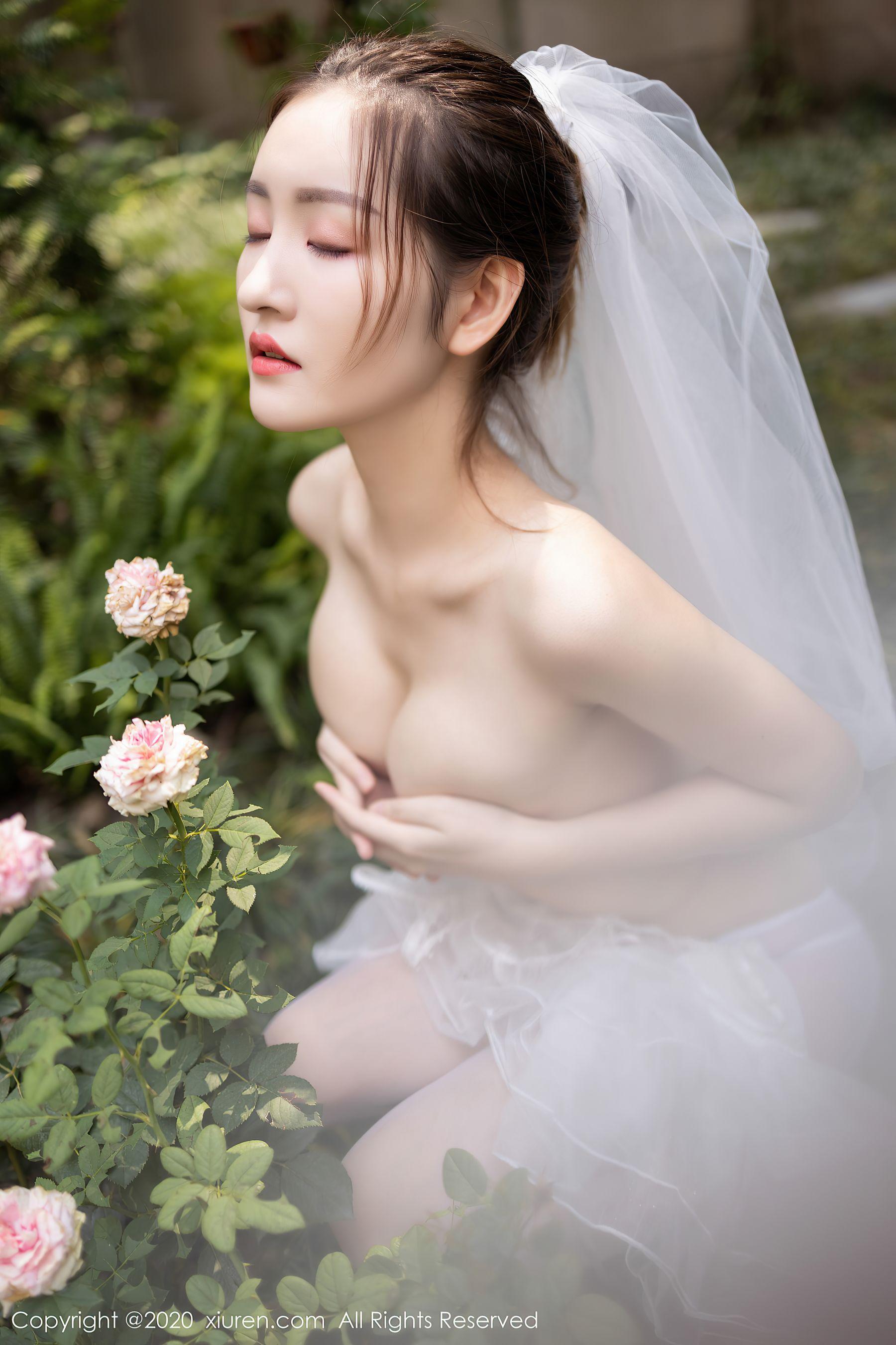 [秀人XiuRen] No.2706 沈梦瑶 – 花园新娘套图主题写真(36)