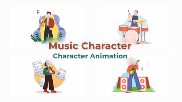 Music Character Animation - VideoHive 37069988