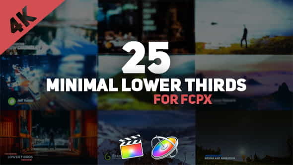 FCPX Minimal Lower Thirds Pack - VideoHive 21493397