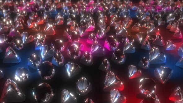 Colored Gems Background 4k - VideoHive 27096338