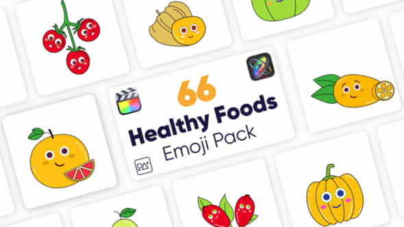 Healthy Food Emoji - VideoHive 47044198