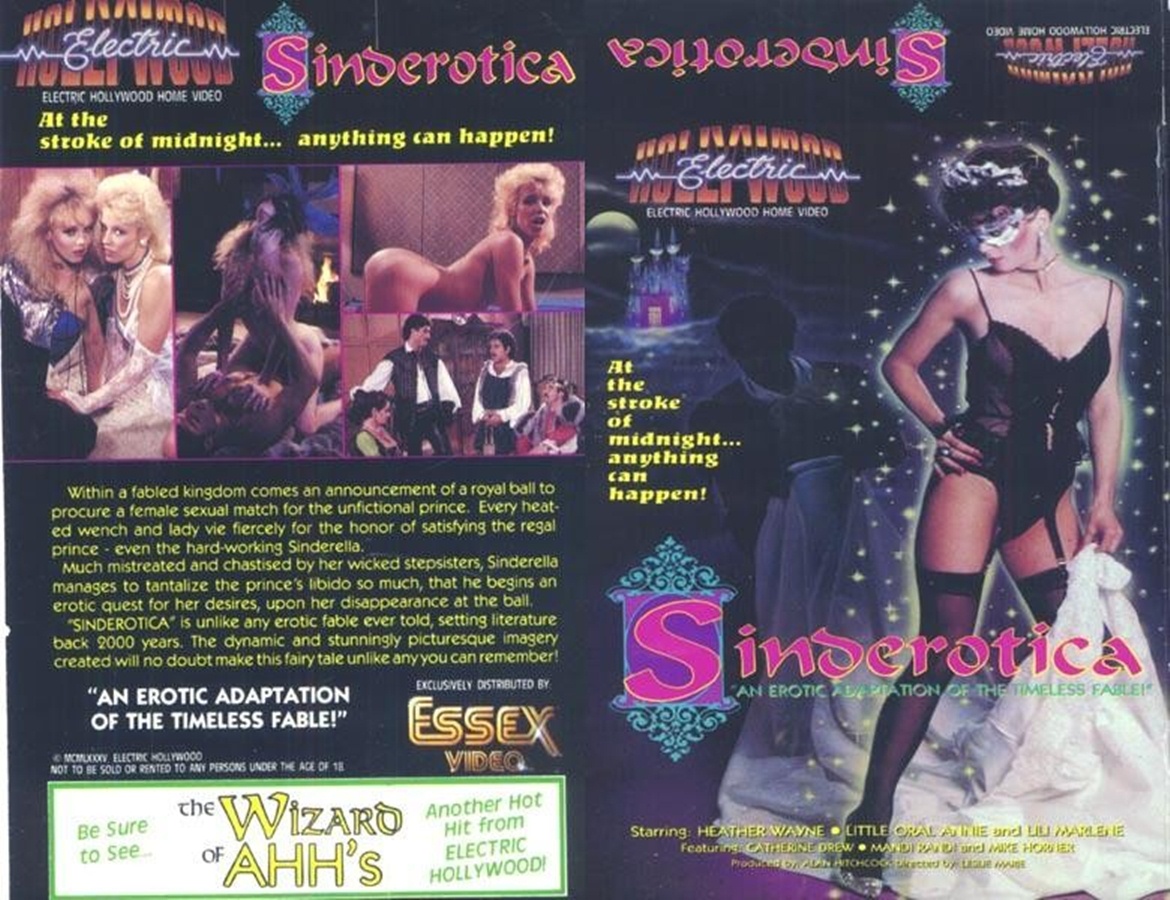 Sinderotica / Эро-Золушка (John Silver, Essex Video / Electric Hollywood)  [1985 г., Feature, Straight, Parody, Classic, VHSRip] (Heather Wayne, Mandi  Randi, Catherine Drew, Lili Marlene, D. J., Little Oral Annie, Lynn Francis,