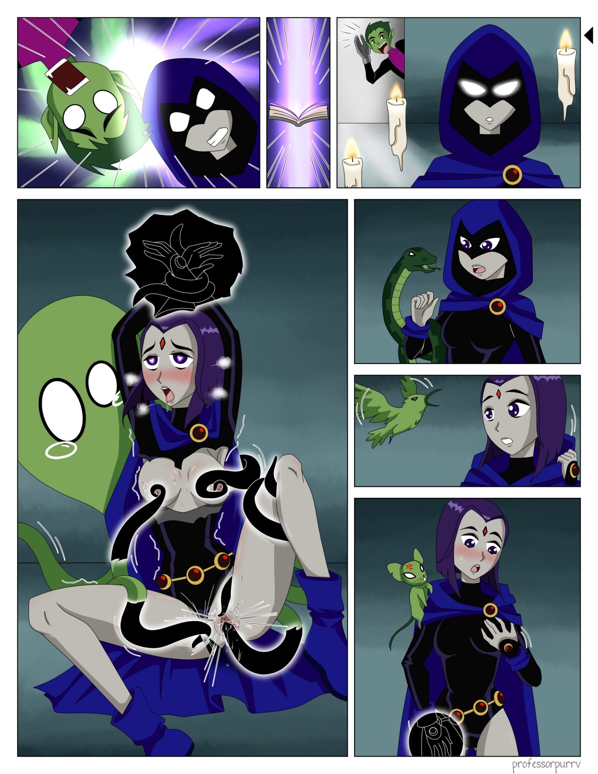 Beastboy and Raven Swap Bodies - 8