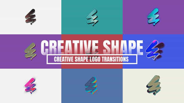Creative Shape Logo Transitions - VideoHive 56162275