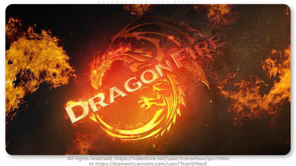 Dragons Fire Logo Reveal - VideoHive 26473355