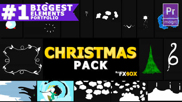 Cartoon Christmas Elements - VideoHive 22890662