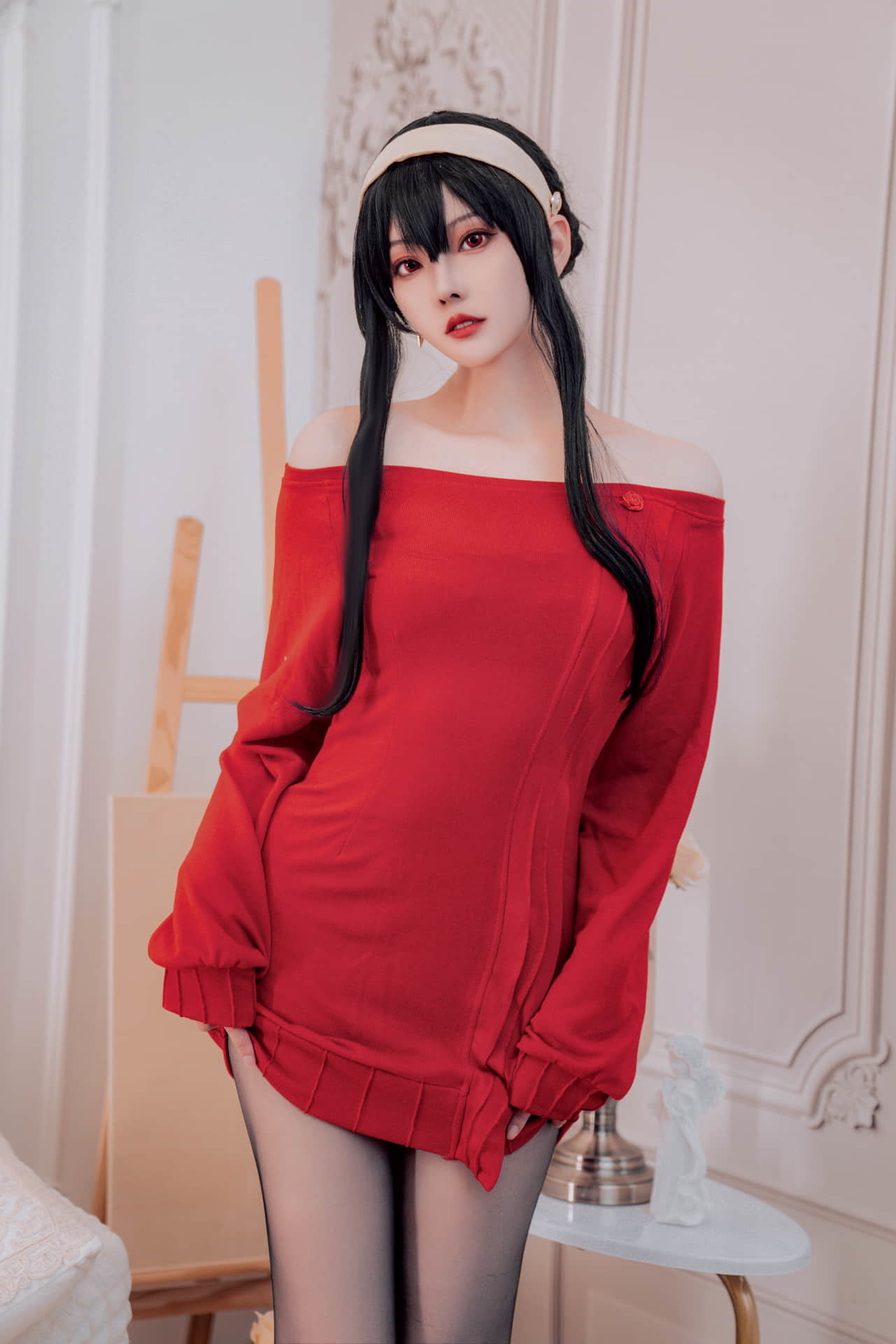 Natsuko Natsuko - NO.05 Yole red sweater