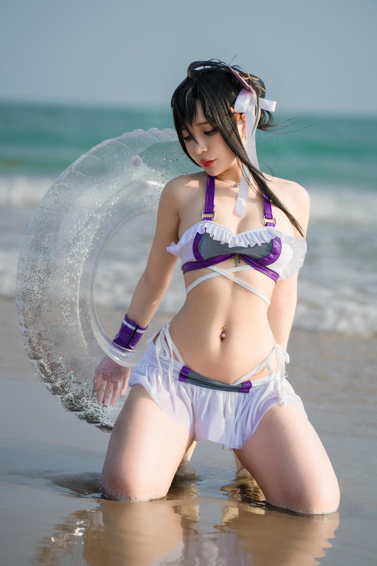Cosplay Umeko.J Tifa Swimsuit Set.02(8)