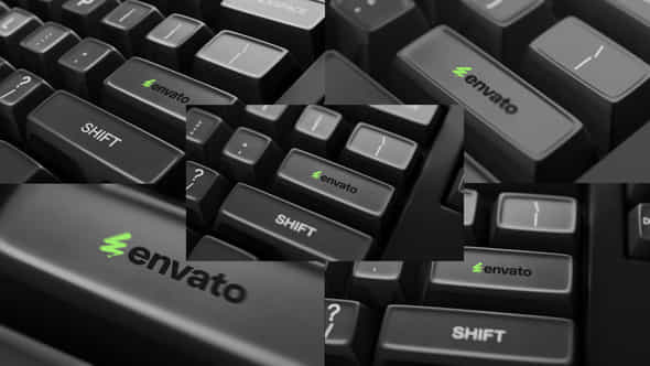 Five Animations Of Pressing The Enter Key On A Black Keyboard - VideoHive 58877068