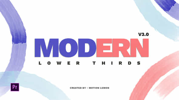 Modern Lower Thirds - VideoHive 37645718
