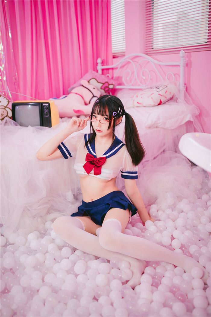 真央Mao 浴缸水手服写真(6)