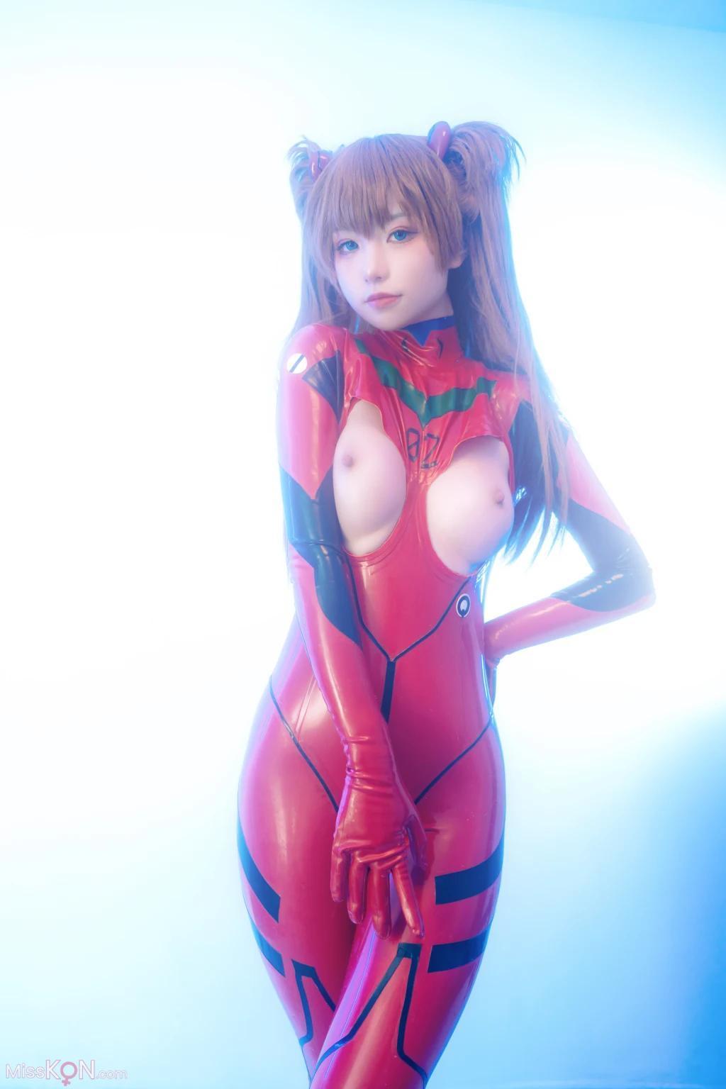 Coser@爆机少女喵小吉 (Nekokoyoshi): 明日香 人类补奸计划 (80 photos )(40)