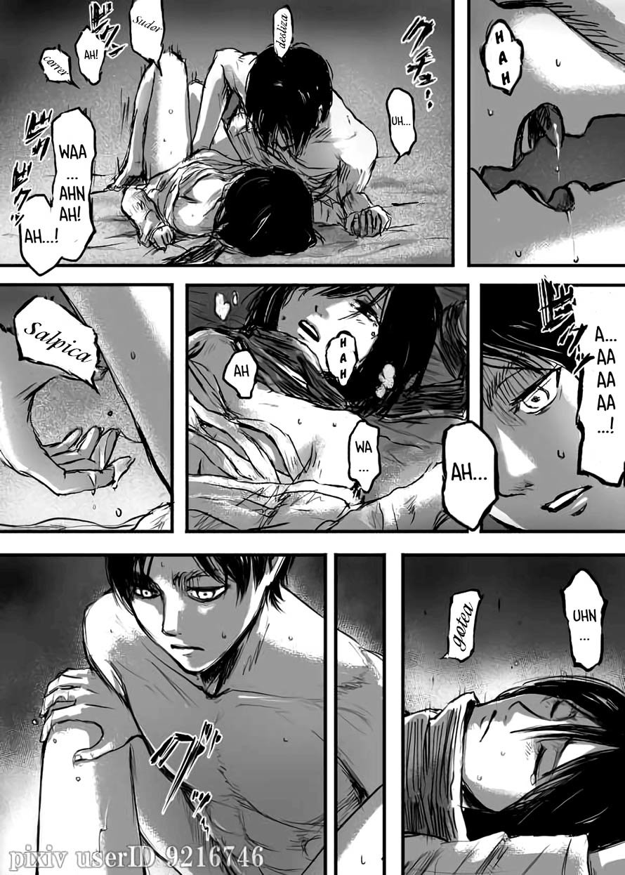 Shingeki No Kyojin - Eren X mikasa R-18 capitulo 1 - Eren le mete su titan a mikasa - 3