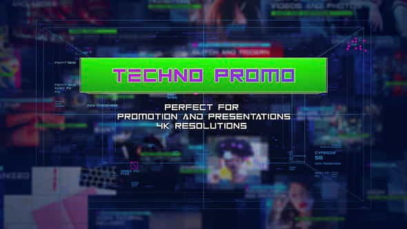 Techno Promo Center Digital Slides - VideoHive 22497721