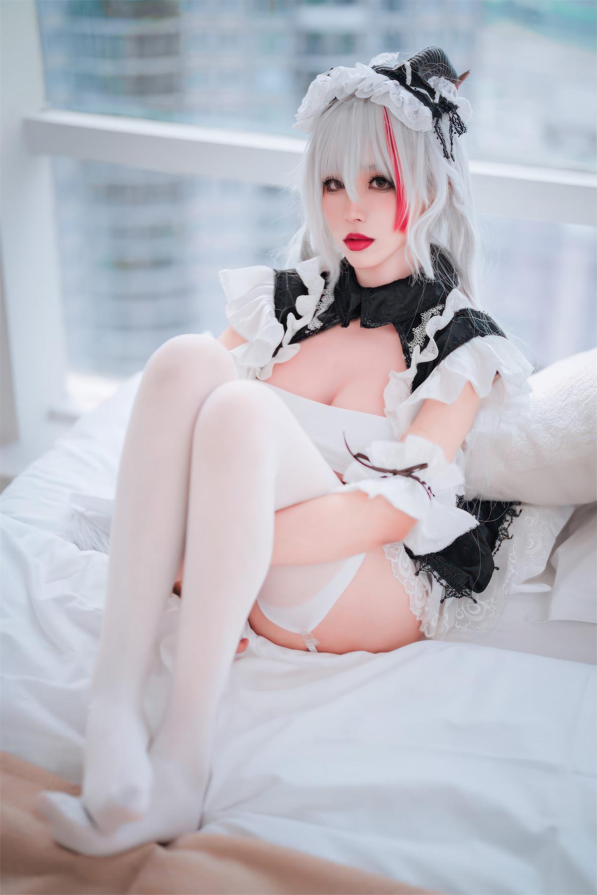 Cosplay 轩萧学姐 碧蓝航线 埃吉尔女仆(26)