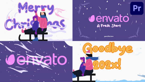 Christmas Logo For Premiere Pro - VideoHive 49497037