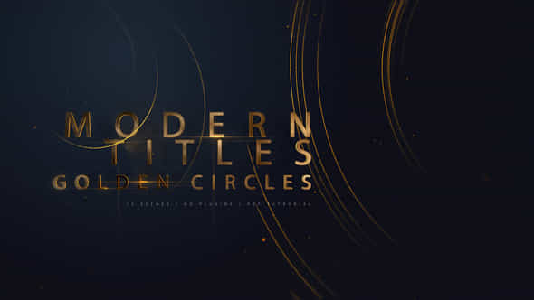 Modern Titles Golden Circles - VideoHive 25353724