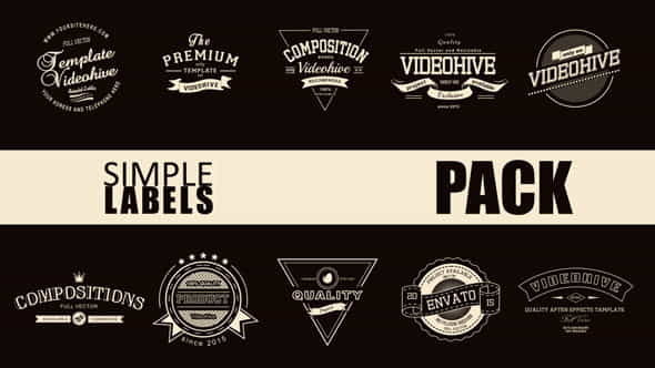 Simple Label Pack - VideoHive 10069090