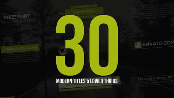 30 Modern TitlesLower - VideoHive 19809590