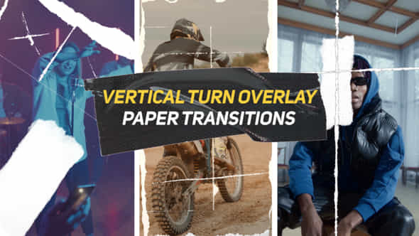 Vertical Rip Paper Transitions V2 - VideoHive 56995649