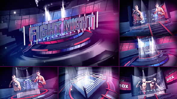 Fight Night Broadcast Package - VideoHive 8804615