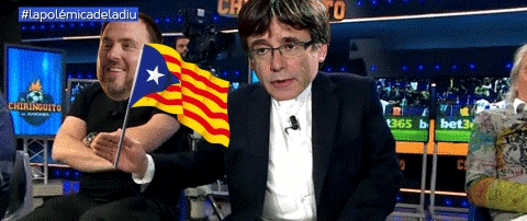 Catalanes independentistas, una raza superior hecha mural