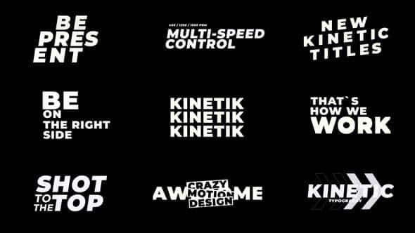 Glitch Kinetic Titles - VideoHive 47149209