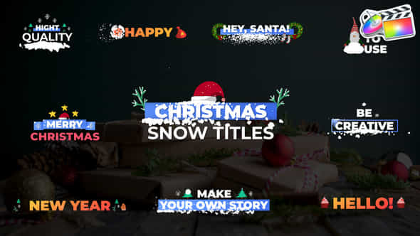 Christmas Snow Titles - VideoHive 29784865