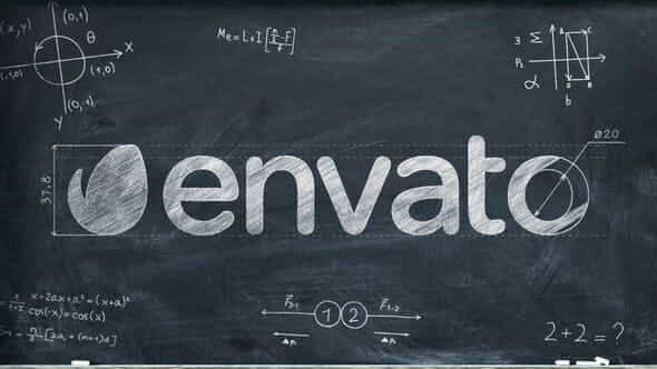 Chalkboard Math Logo | Abstract - VideoHive 24812955