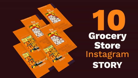 Grocery Store Instagram Story Pack - VideoHive 33131005