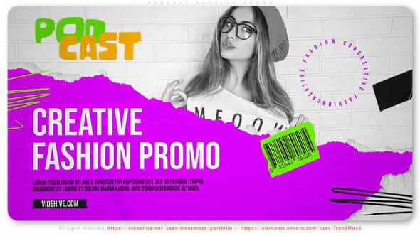 Podcast Fashion Promo - VideoHive 55988501