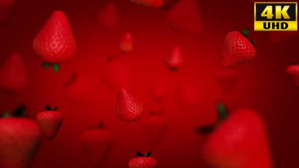 Strawberry And Berry Background Loops - VideoHive 27318320