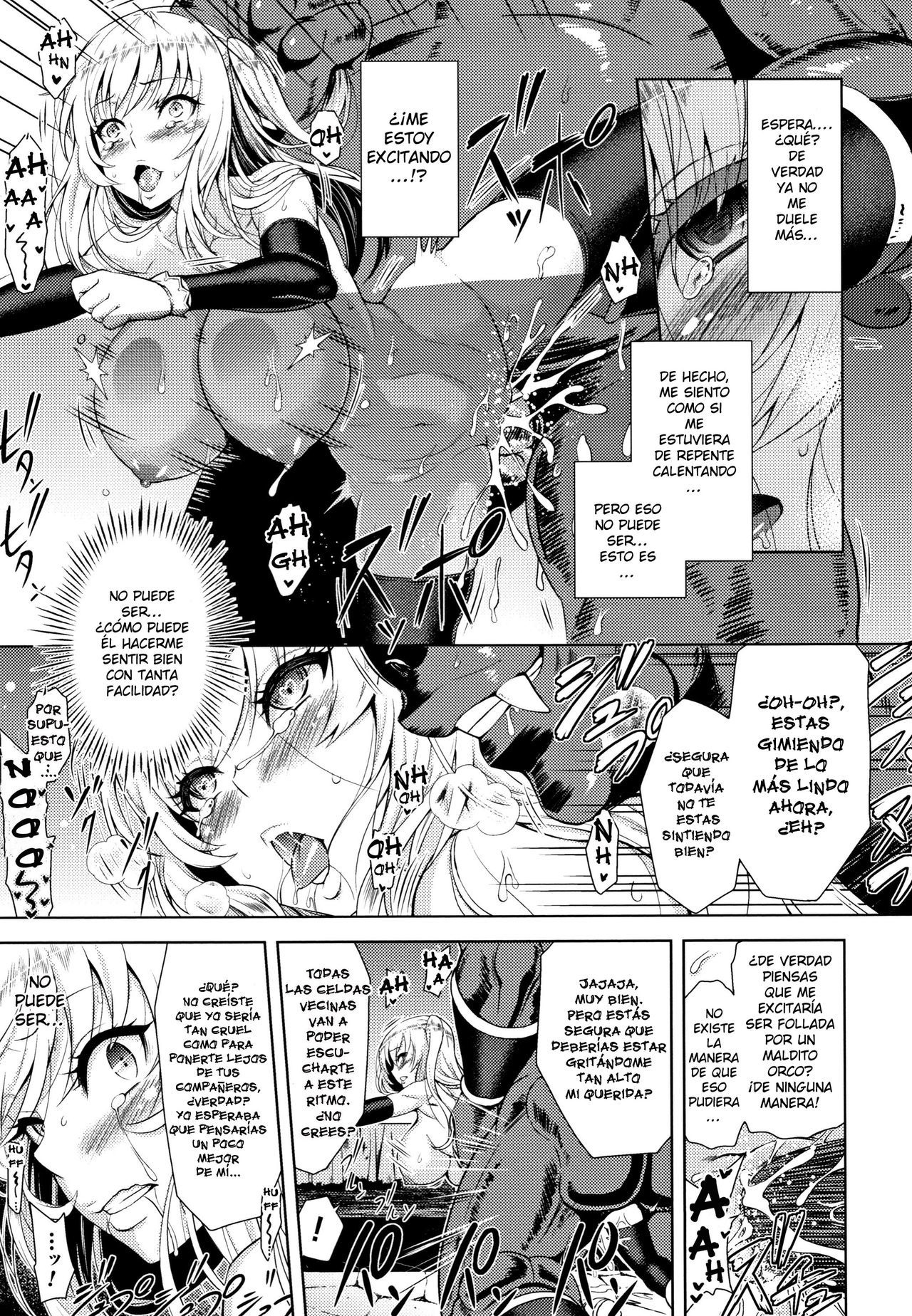 [Yamada Gogogo] Erona -Orc no Inmon ni Okasareta Onna Kishi no Matsuro-  Erona -La Caída de una Hermosa Guerrera Maldecida con la Lasciva Marca de un Orco + Epílogo [Spanish] {meiwow + k