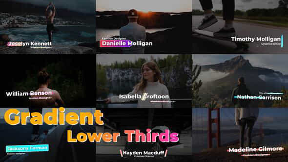 Gradient Lower Thirds - VideoHive 41771371