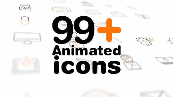 Line Icons Pack 99 Animated Icons - VideoHive 20530656