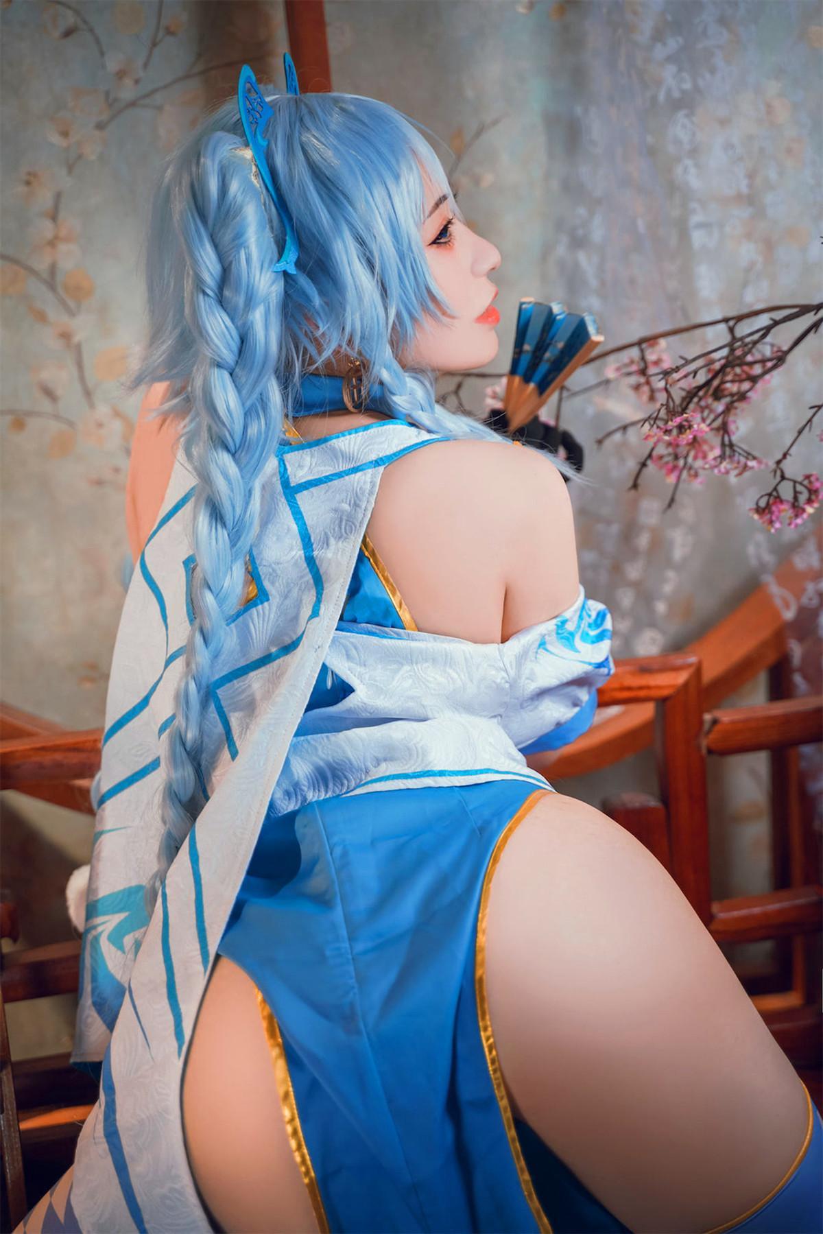 Cosplay 虎森森 少女前线 翠雀媚(23)