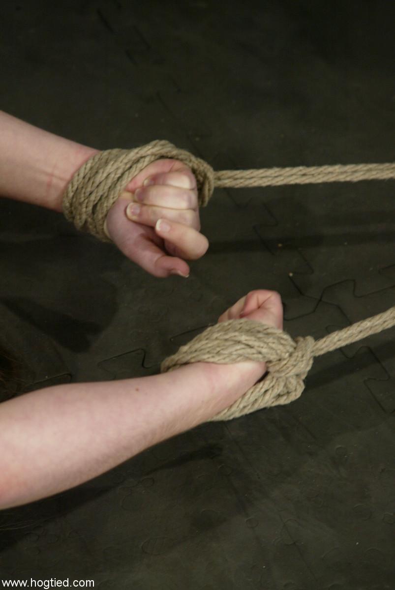 Naked babe Stardust gets flogged and punished with a vibrator in rope bondage(16)