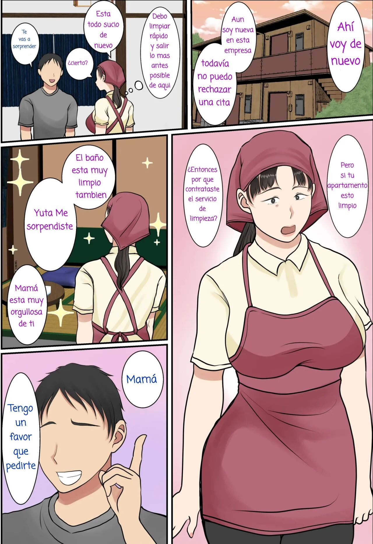 [Benii Kenkyuujo] Zoku Kaseifu Yondara Haha ga Kita [Spanish] [La Blu Rubia]