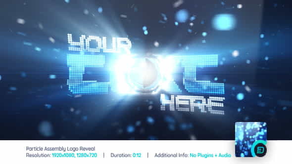 Particle Assembly Logo Reveal - VideoHive 21403340