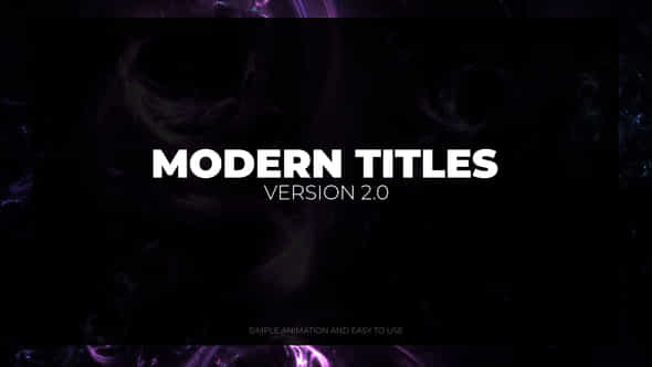 Modern Titles 2.0 - VideoHive 42048808