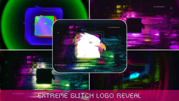 Extreme Glitch Logo - VideoHive 41869221
