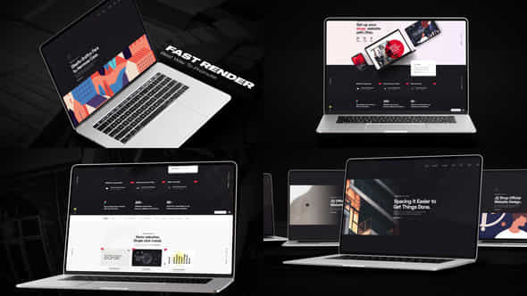 Fast Laptop Website - VideoHive 35656827