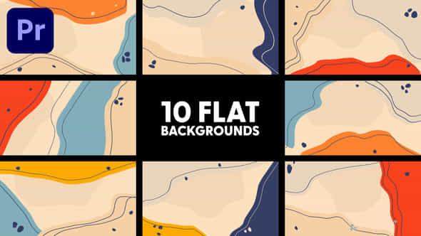 Flat Backgrounds - VideoHive 44752511