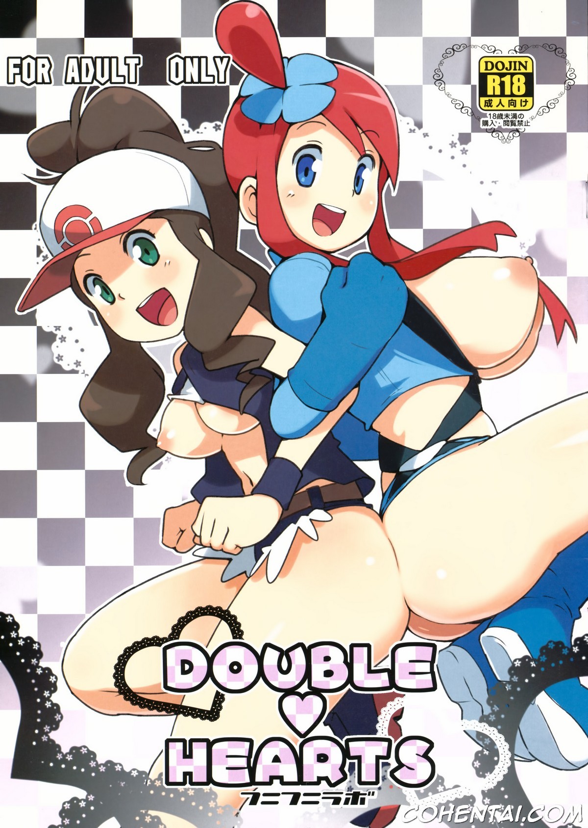 DOUBLE HEARTS (Pokémon Black and White) xxx comics manga porno doujin hentai español sexo Bianca Caitlin Cynthia Dawn Elesa Hilda Iris Pokémon Shauntal Skyla