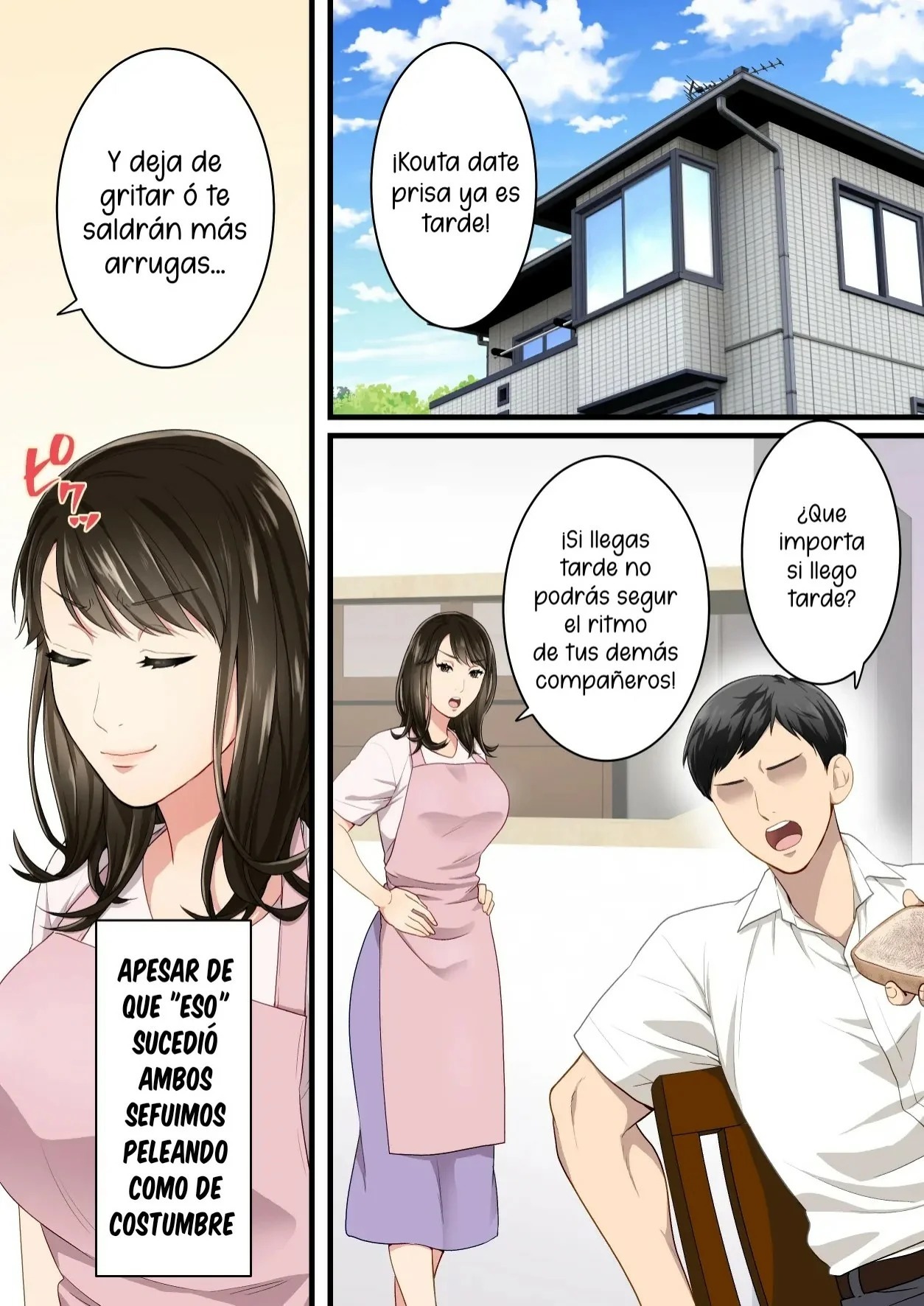 [Yuriko Club] Naka no Warukatta Haha to Musuko ga Amaama Couple ni Naru made [Spanish] [McLovin] [Digital]